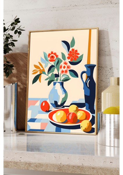 Meyve Masası - Fudalab Mutfak Tabloları - Ahşap Çerçeveli fiyatları