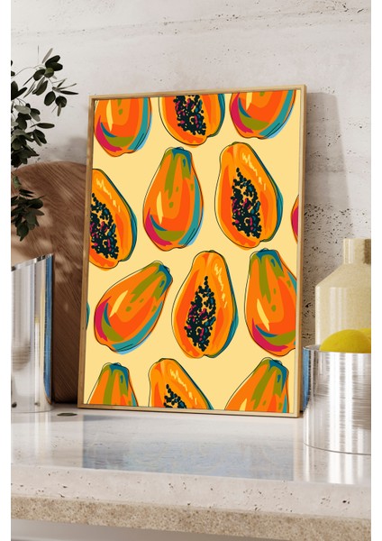 Mutfak Için Tasarım Poster ve Tablo - Ahşap Çerçeveli fiyatları