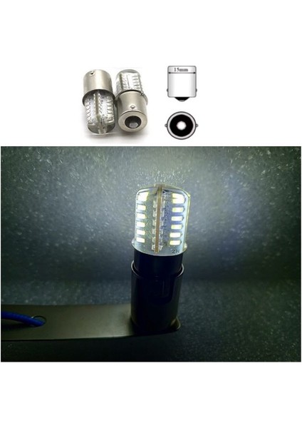 ( 2 x Adet ) 1 Takım 24V 93 21W LED Sinyal Ampul Silikon Beyaz fiyatları