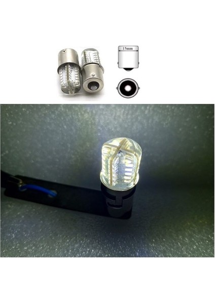 ( 2 x Adet ) 1 Takım 24V 93 21W LED Sinyal Ampul Silikon Beyaz modelleri
