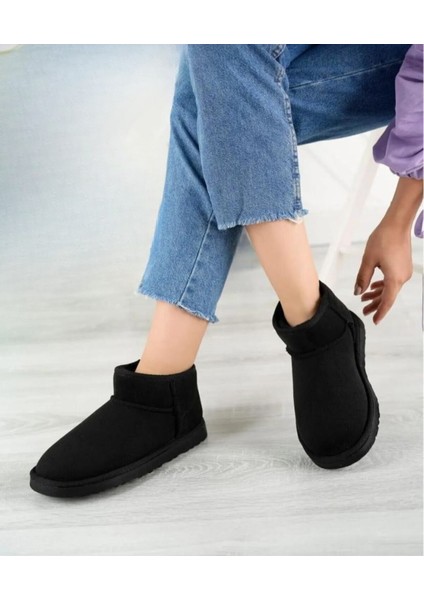 Kadın Süet Içi Kürklü Alçak Taban Bilekte Kısa Kadın Bot&bootie 21--40 fiyatları