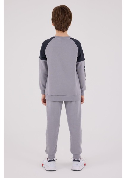 US2221 - M.grey - U.s. Polo Assn Kids Erkek Eşofman Takımı indirimleri