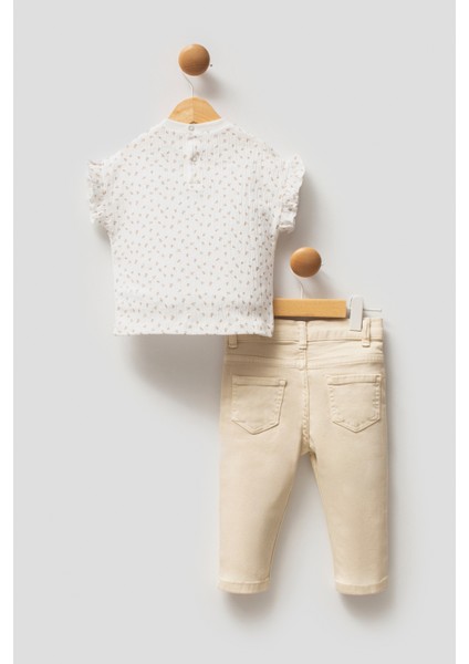 Kız Bebek Ekru Pijama Takım 50322906-VR019 fiyatları