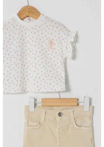 Kız Bebek Ekru Pijama Takım 50322906-VR019 fırsatları