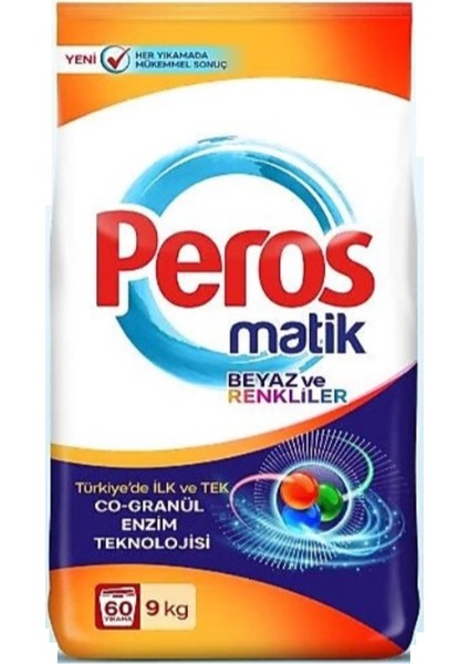 Parfumia Konsantre Yumuşatıcı Zarif Orkide 1440 ml + Peros Matik Beyaz ve Renkliler Toz Çamaşır Deterjanı 9 kg 60 Yıkama--(2'li Set) fiyatları