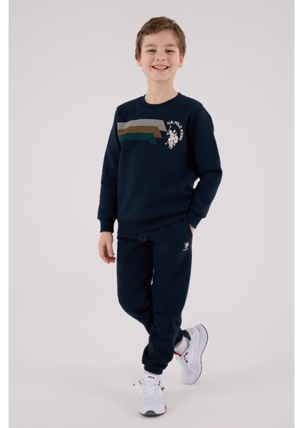 US2212 - Navy - U.s. Polo Assn Kids Erkek Eşofman Takımı