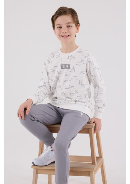 US2230 - Beyaz - U.s. Polo Assn Kids Erkek Eşofman Takımı
