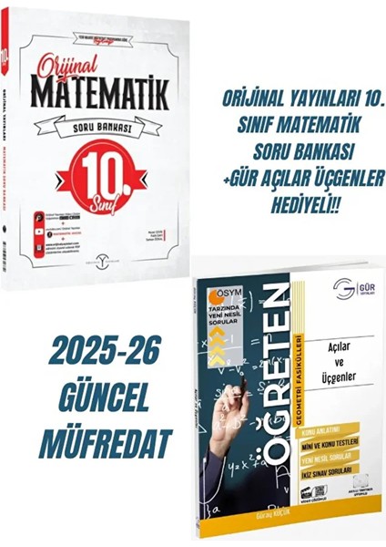 10. Sınıf Matematik Soru Bankası +Gür Açılar Üçgenler Hediyeli!!