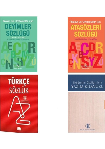 Ilkokullar Için / Türkçe Sözlük - Atasözleri ve Deyimler Sözlüğü - Yazım Kılavuzu Sözlüğü