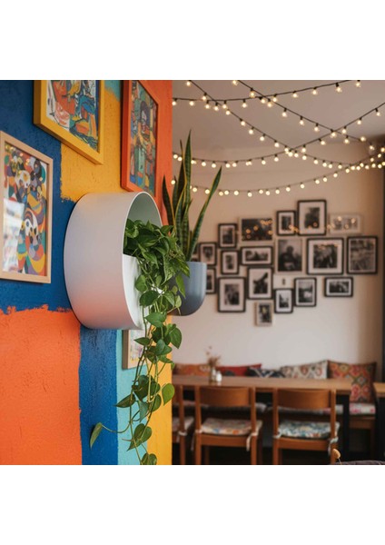 Aura Levitia Fiber Saksı - 30CM x 15CM Duvar Saksısı modelleri