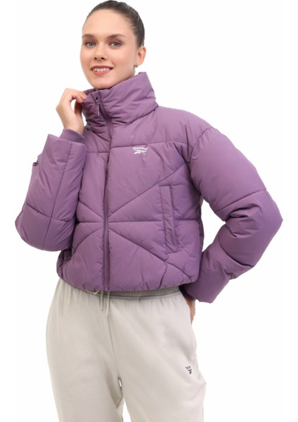 Alyssa Jacket Mor Kadın Kısa Kaban