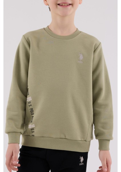US2215 - Çay Yeşili - U.s. Polo Assn Kids Erkek Eşofman Takımı fırsatları