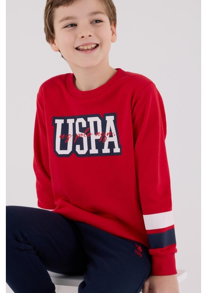 US2213 - Kırmızı - U.s. Polo Assn Kids Erkek Eşofman Takımı fırsatları