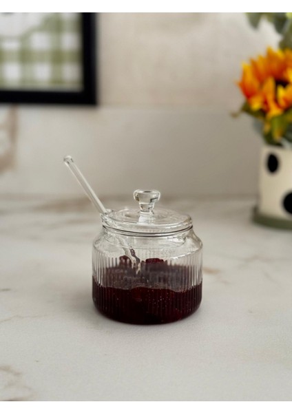 Cam Kaşıklı Kapaklı Şekerlik fiyatları