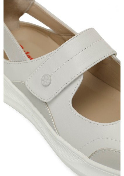 166763.Z5FX Ekru Kadın Comfort Ayakkabı