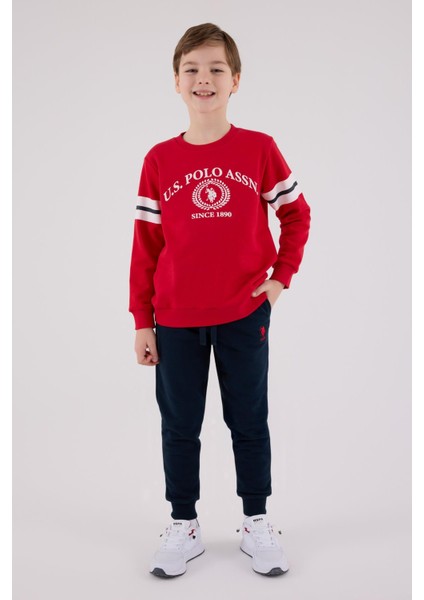 US2201 - Kırmızı - U.s. Polo Assn Kids Erkek Eşofman Takımı