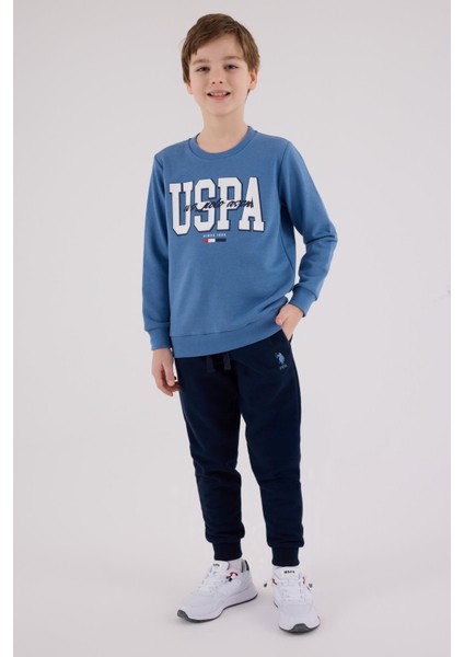 US2205 - Cobalt - U.s. Polo Assn Kids Erkek Eşofman Takımı fiyatları