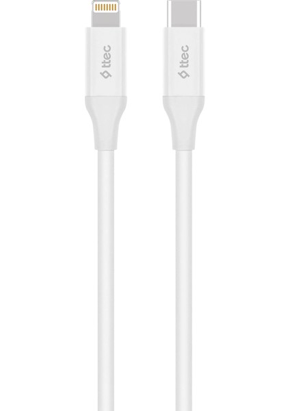 Ttec 5DK40B Lightning To USB Hızlı Şarj Kablosu Beyaz 120 cm