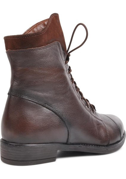 Fermuarlı Hakiki Deri Kahve Kadın Bot fırsatları