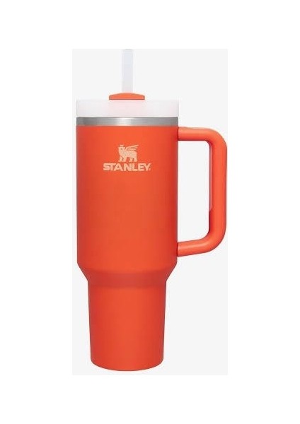 Quencher Pipetli Termos Bardak Koyu Turuncu 1.18 Lt