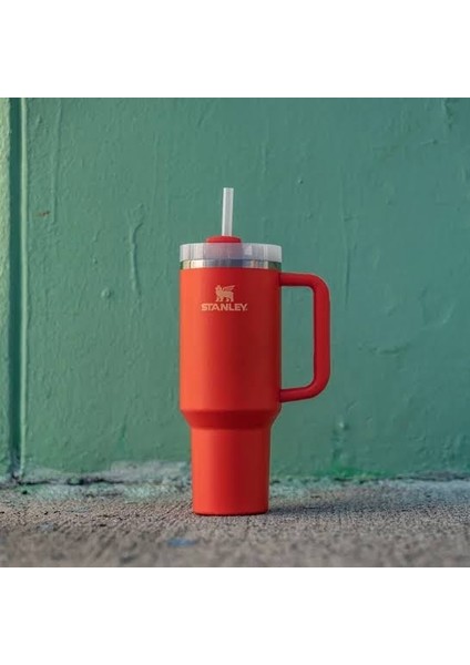 Quencher Pipetli Termos Bardak Koyu Turuncu 1.18 Lt modelleri
