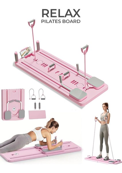 Katlanabilir Çok Fonksiyonlu Pilates Reformer Tahtası – Tüm Vücut Egzersiz Aleti