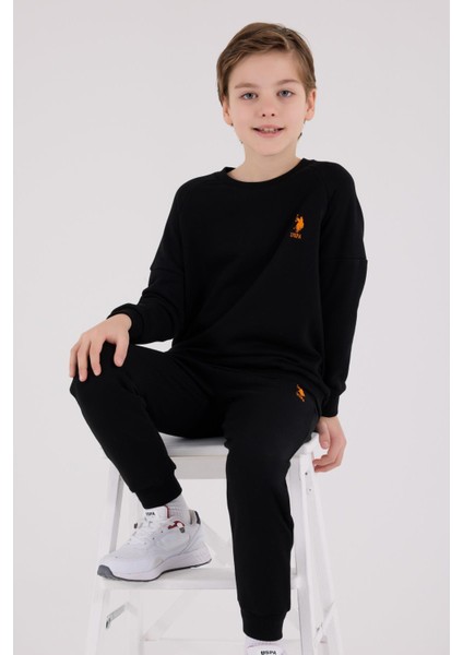 US2221 - M.grey - U.s. Polo Assn Kids Erkek Eşofman Takımı