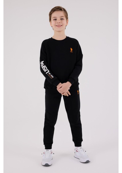 US2221 - M.grey - U.s. Polo Assn Kids Erkek Eşofman Takımı modelleri