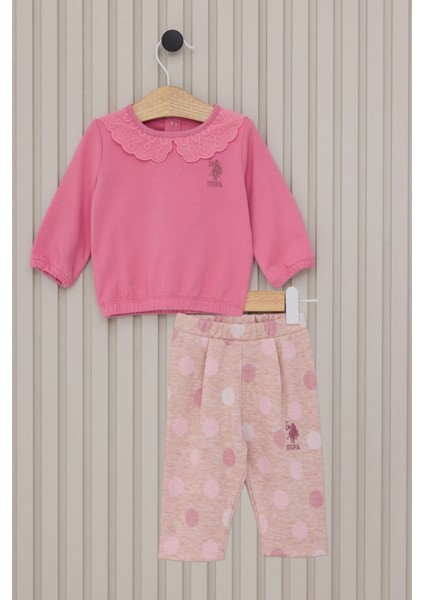 Kız Bebek Pembe Pijama Takım 50322812-VR041