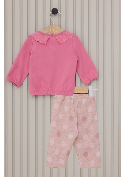 Kız Bebek Pembe Pijama Takım 50322812-VR041 fiyatları