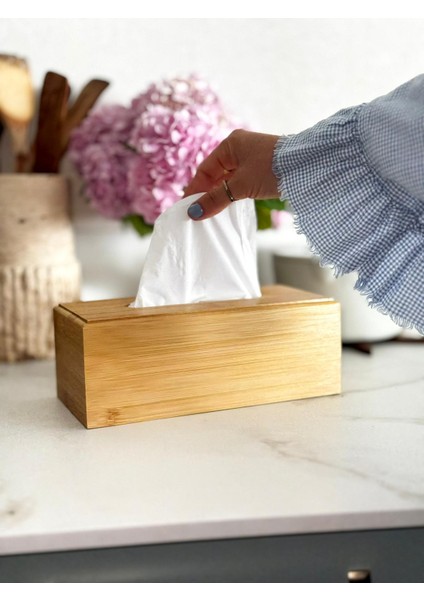 Bambu Peçete Kutusu 23X12X9 cm