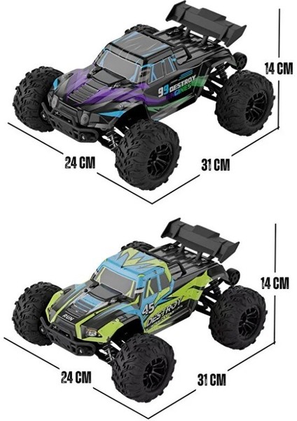 50 Km Hız Yapan Elektrikli Araba Uzaktan Kumandalı 4x4 Arazi Aracı Off-Road Araba modelleri