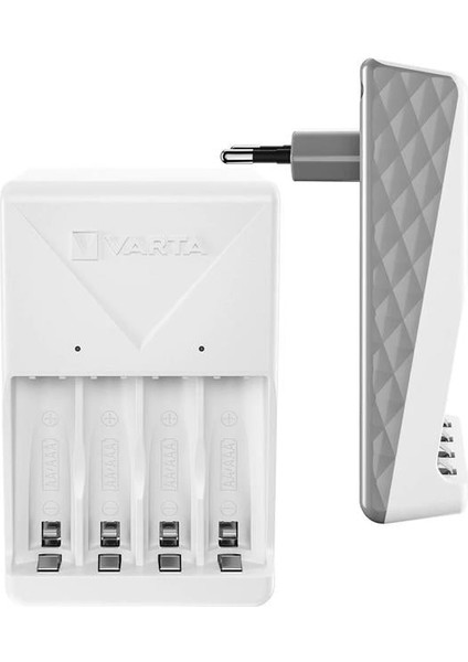 Varta Plug Aa/aaa Kalem Pil Şarj Cihazı Aleti - 4 Adet 2100MAH Aa Hr6 Nı-Mh Şarj Edilebilir Pil Hediyeli fiyatları