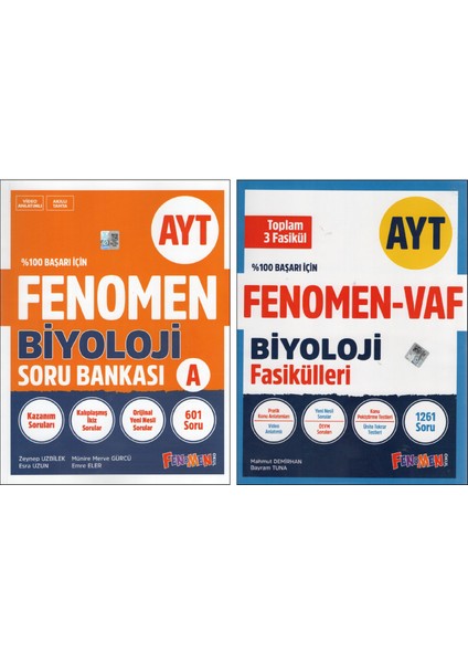 Ayt Biyoloji Soru Bankası + Biyoloji Vaf