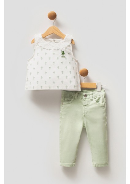 Kız Bebek Beyaz Pijama Takım 50322908-VR013