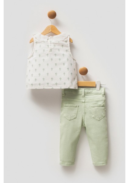 Kız Bebek Beyaz Pijama Takım 50322908-VR013 fiyatları