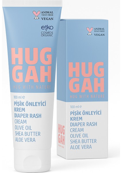 Organik Doğal Pişik Önleyici Bebek Bakım Kremi 100ML – Hassas ve Normal Ciltler İçin