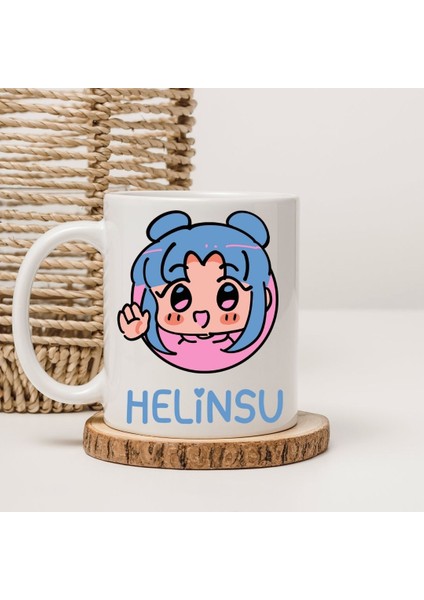 Kız Çocuklarına Özel Isimli Sevimli Karakter Kupa Bardak