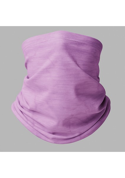 Lila Renk Motorcu Baf Bandana Boyunluk Maske