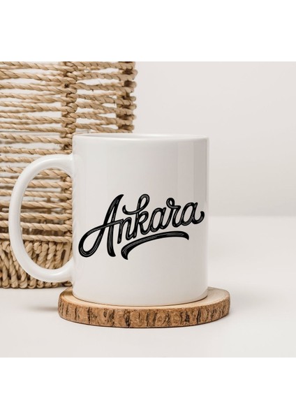 Ankara Yazılı Tasarım Kupa Bardak – Şehir Temalı Hediyelik