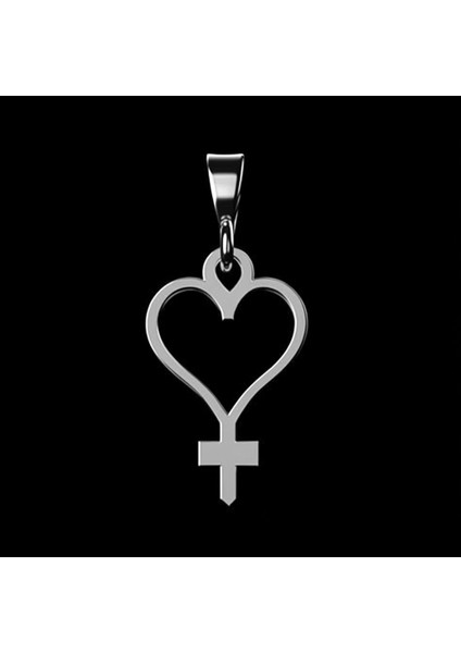 925 Ayar Gümüş Kolye Kalp Anahtarı SM9052