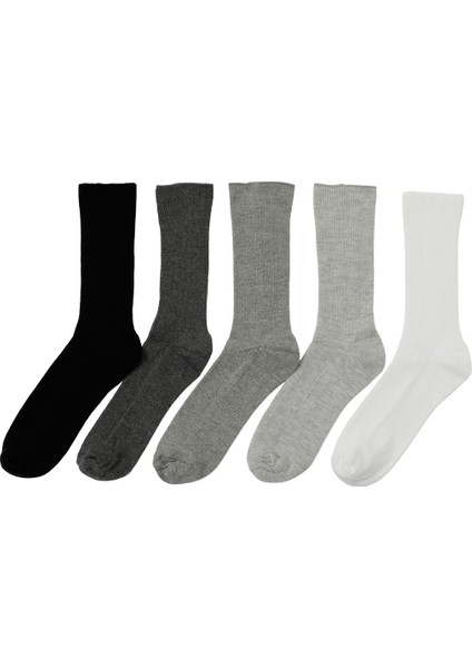 Basıc 5 Lı Skt-W 5pr Grı Multı Kadın Soket Çorap