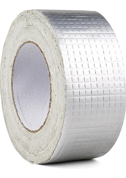 5 cm x 5 Metre Alüminyum Folyo Kauçuk Bant Yüksek Sıcaklığa Dayanan Su Geçirmez Çatı Boru Duvar Çatlak Onarıcı Tamir Yapışkan Bant Folyo