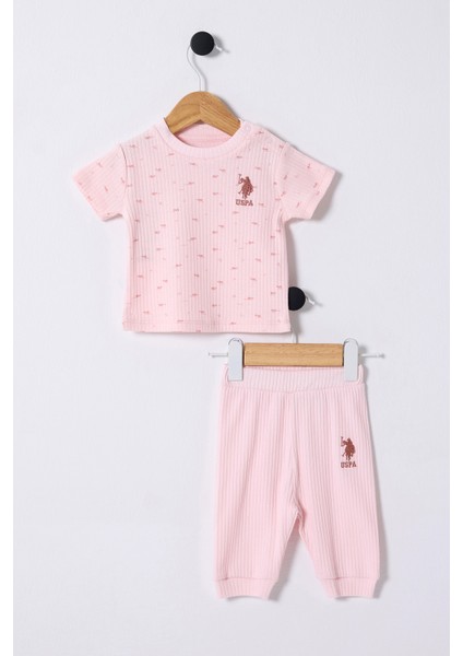 Kız Bebek Pudra Pijama Takım 50322901-VR042