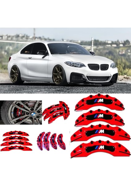Bmw F22///M Kırmızı 17-18-19-20 Janta Uyumlu 4.lü Kaliper Kapagı
