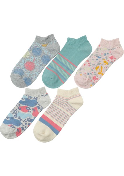 Deep 5 Lı Ptk-W 5pr Pembe Kadın 5'li Patik Çorap