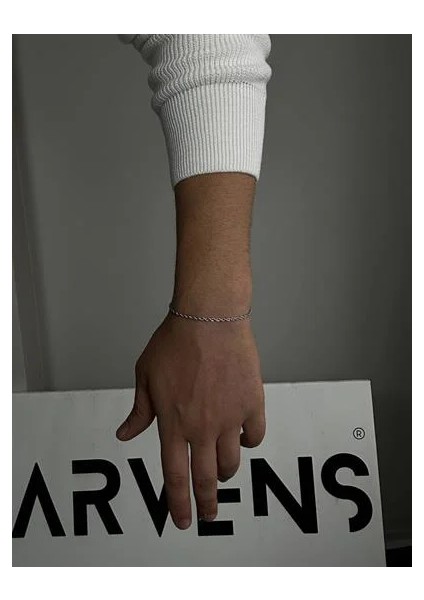 Silver Erkek Burgu Zincir Bileklik ve Kolye Paslanmaz Çelik Renk Atmaz Unısex Kararmaz Set Ikili indirimleri