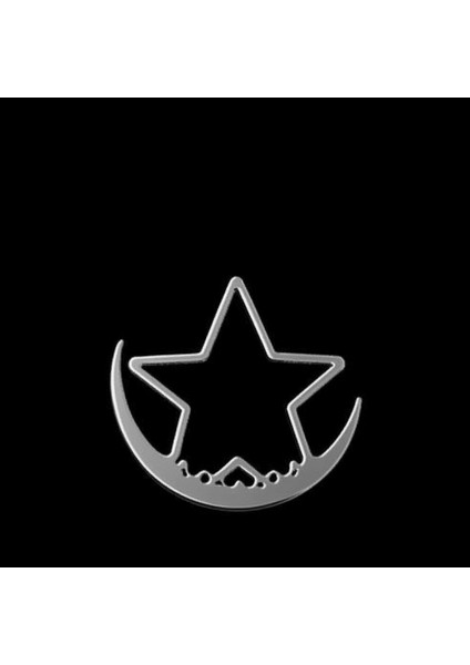 925 Ayar gümüş kolye ay SM9044