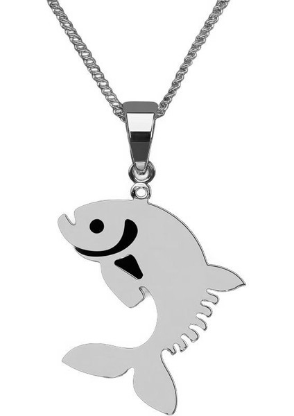 925 Ayar gümüş kolye balık SM8976 fiyatları