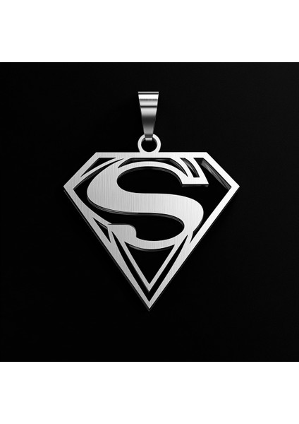 925 Ayar gümüş kolye Süpermen SM9212